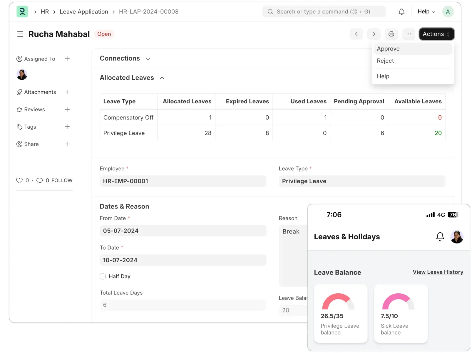 Easy Leave Applications