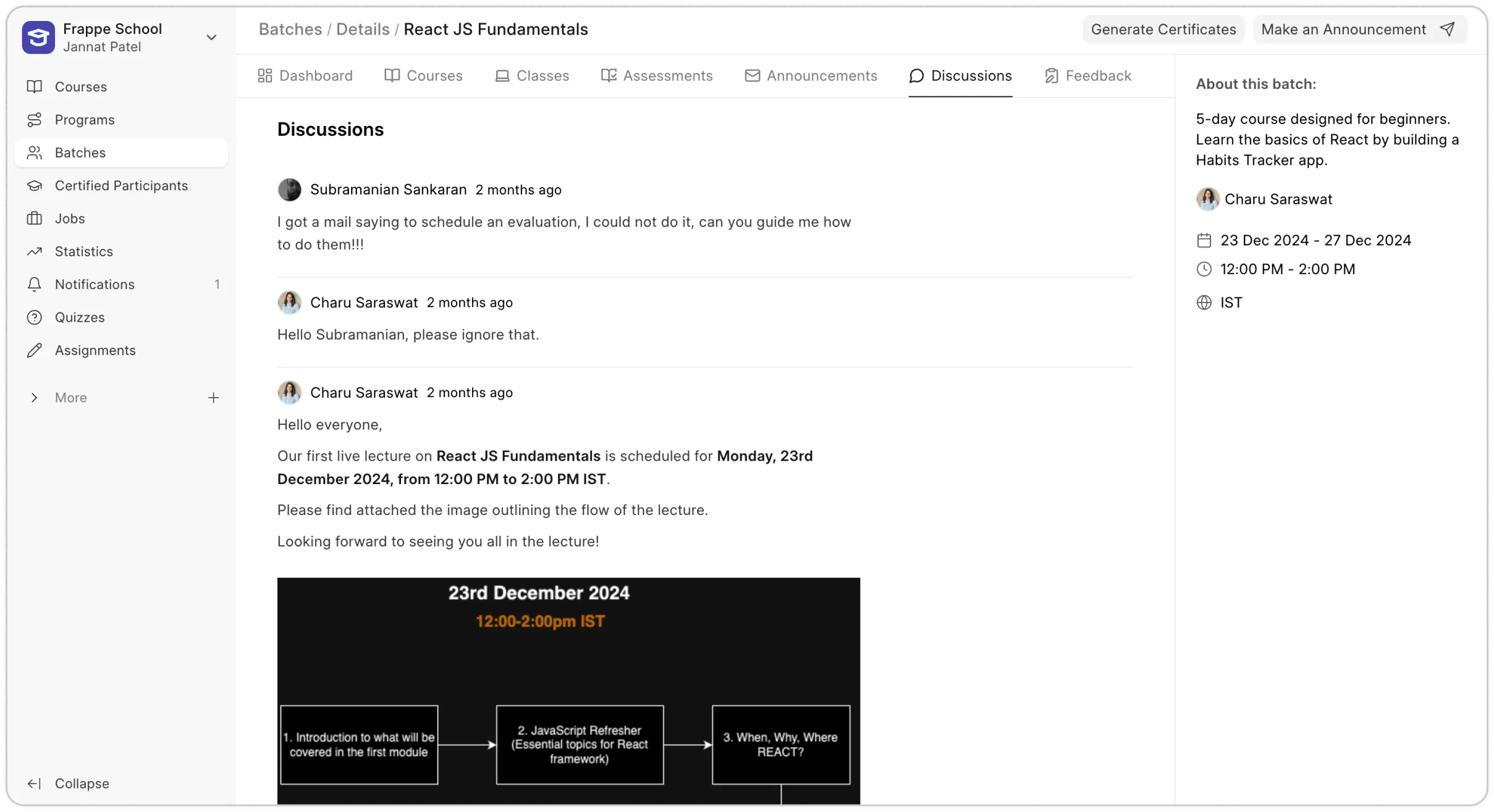 Facilitate Doubts Resolution