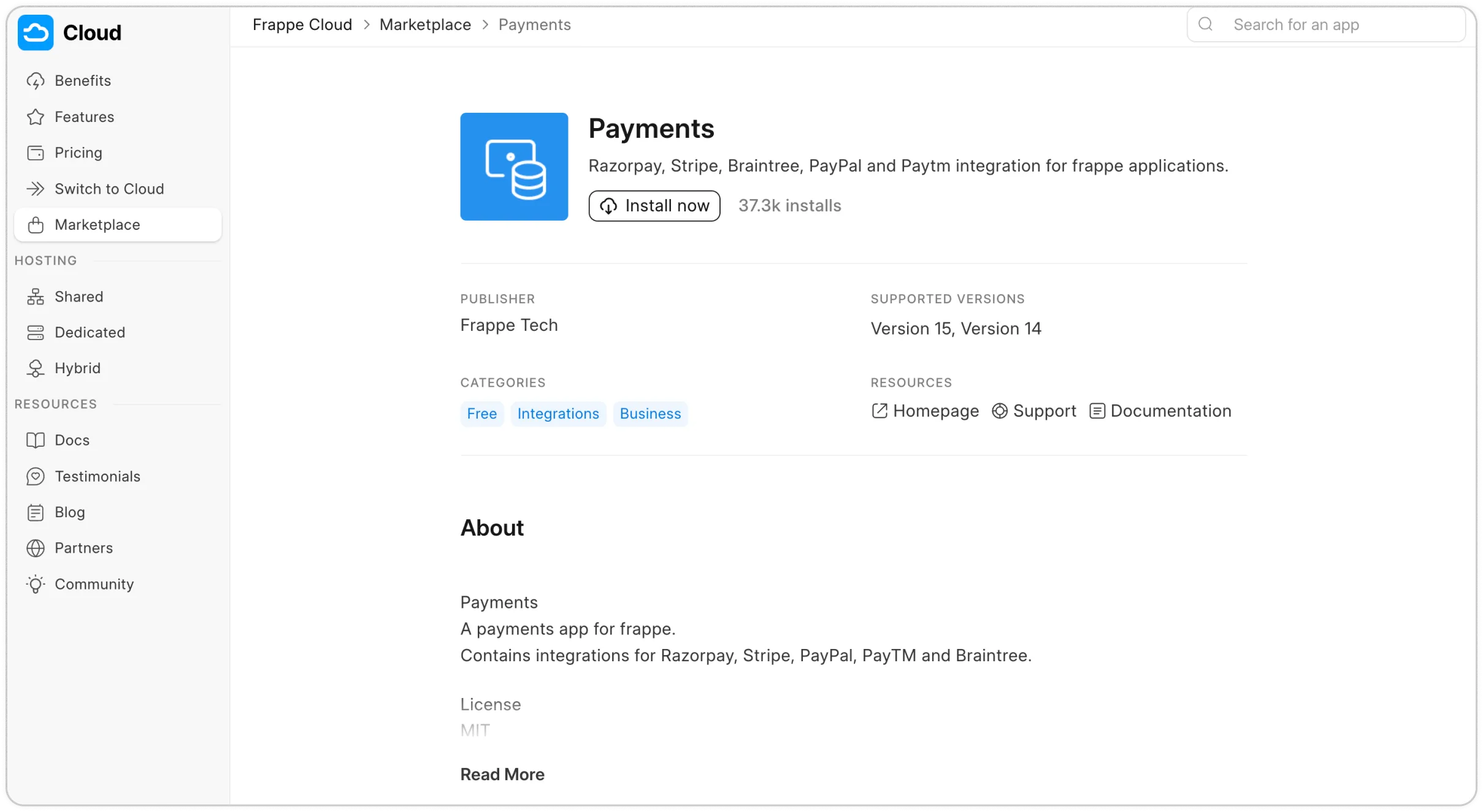 Set Up the Payments App