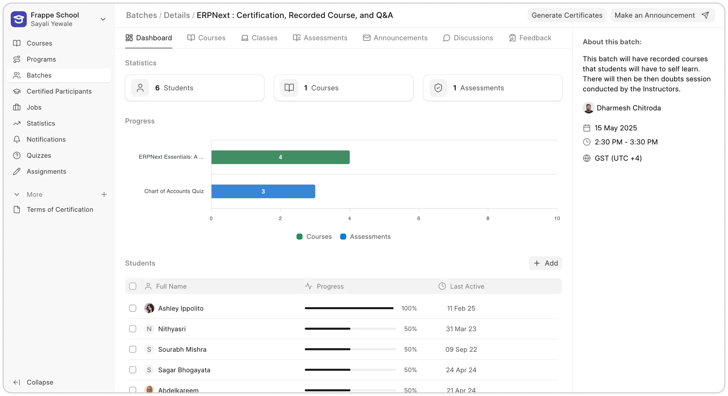 Track Progress with Detailed Statistics