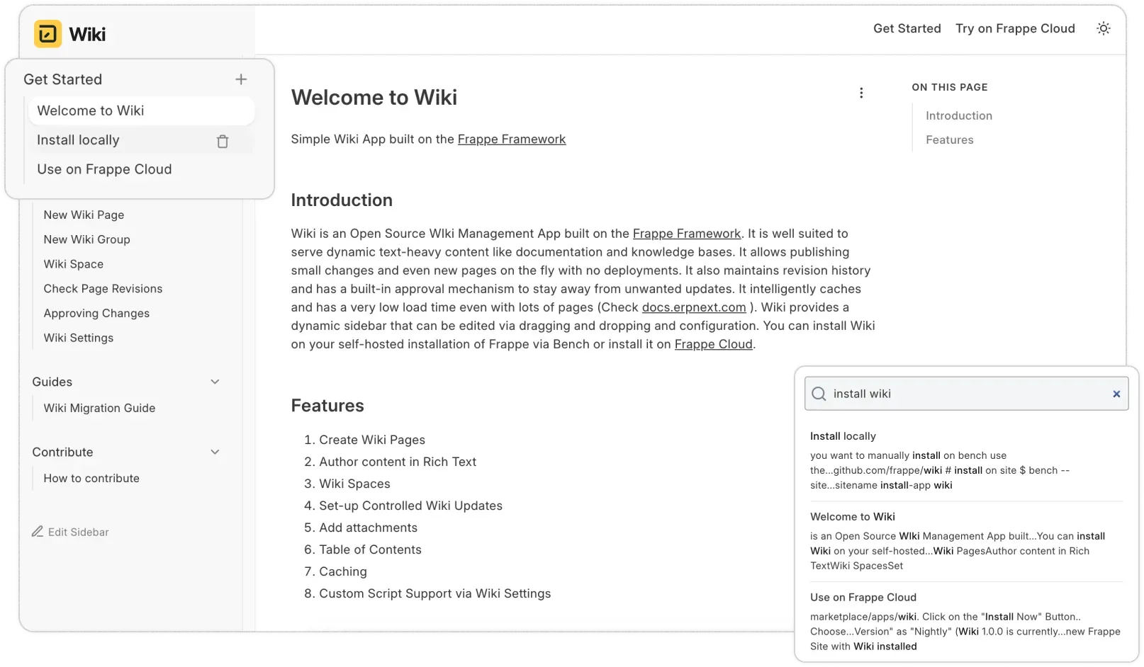 Quickly create pages and link them
