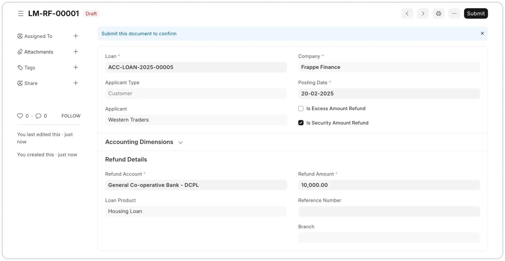 Process Loan Refunds